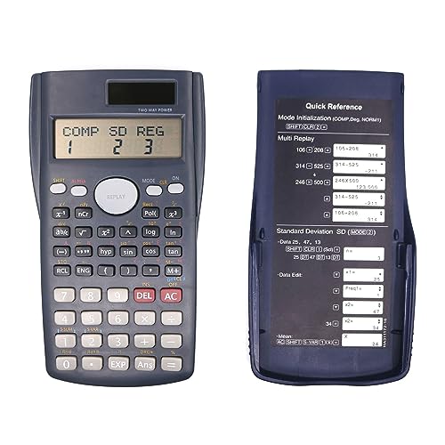 YEITIADY Scientific Statistic Fractions Chemistry Math Engineering Function Science 2 Line 10+2 Digit Middle School Calculator 85ms の商品画像 3