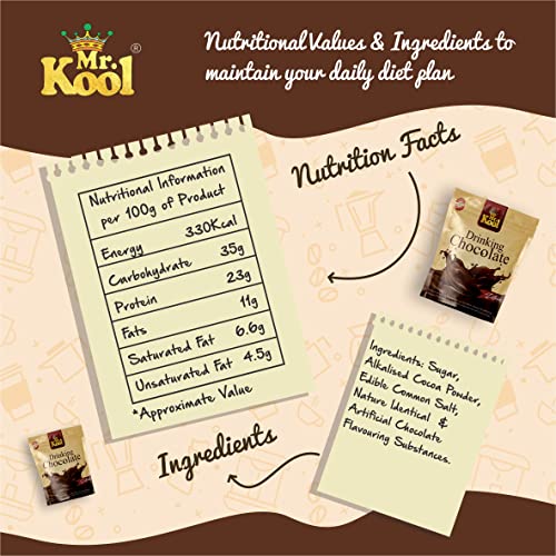 Image of Mr. Kool Drinking Chocolate Powder for Delicious Hot /Cold Chocolate Drink, Healthy Drink for Kids 900 Gm