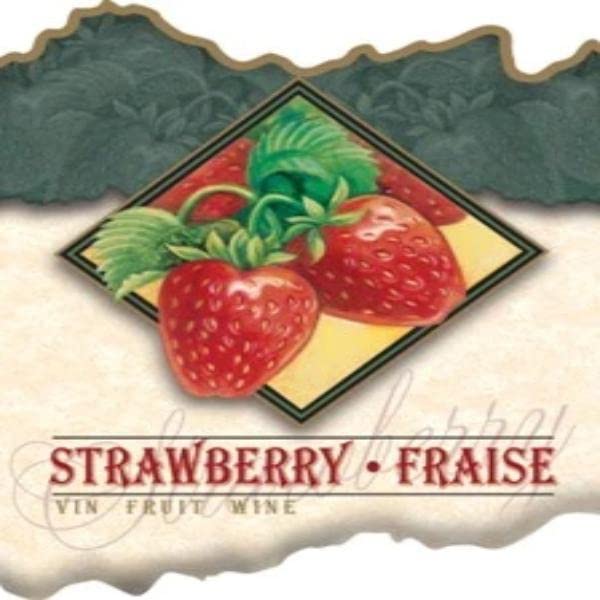 Wine Label 30 per Pack (4 in x 6 in | 10 cm x 15 cm) (Strawberry)
