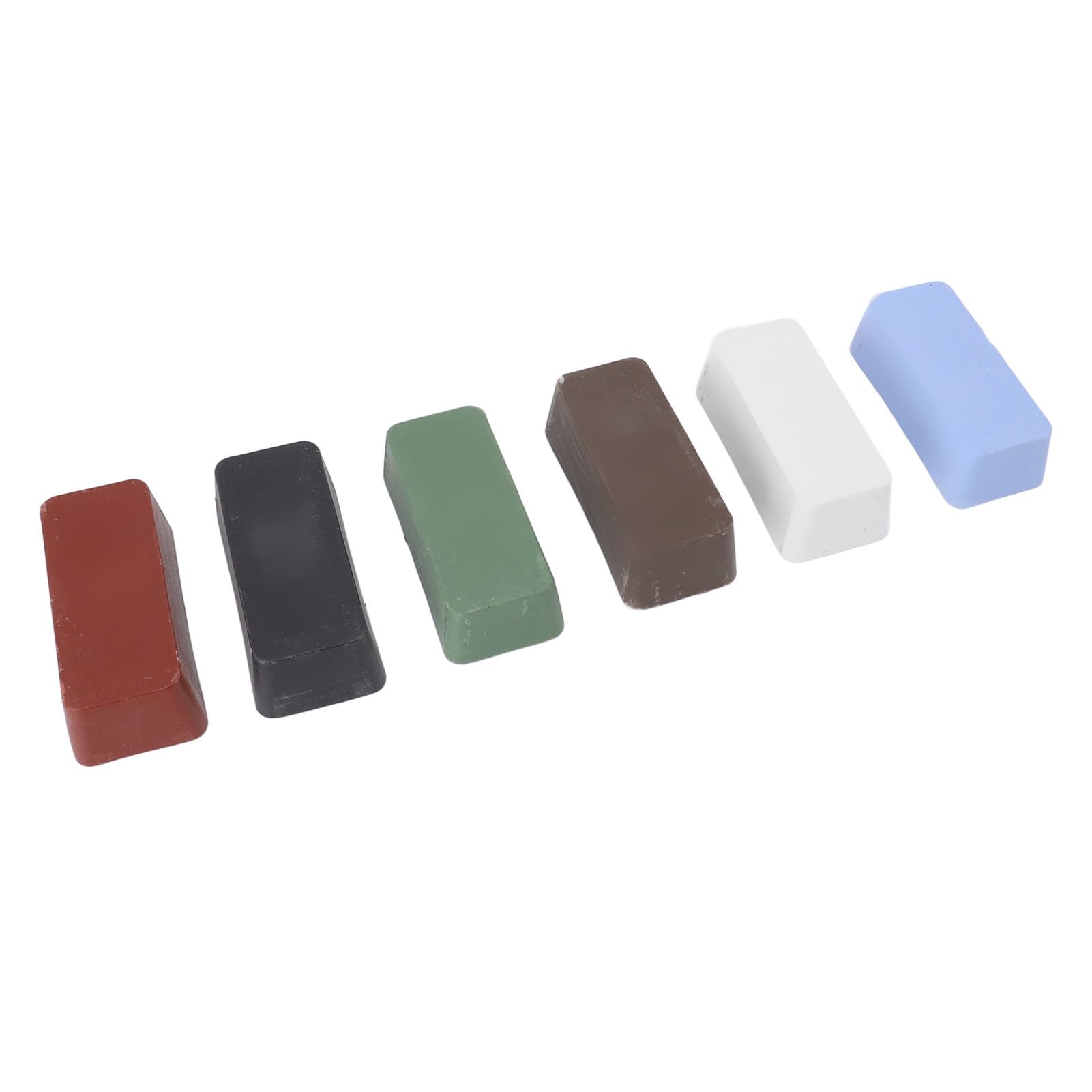 Metal Buffing Wax, Metal Polish Wax Set for Stainless Steel Aluminum Copper Yellow Red Black Blue White Green Polishing Bar, Finishing Compounds