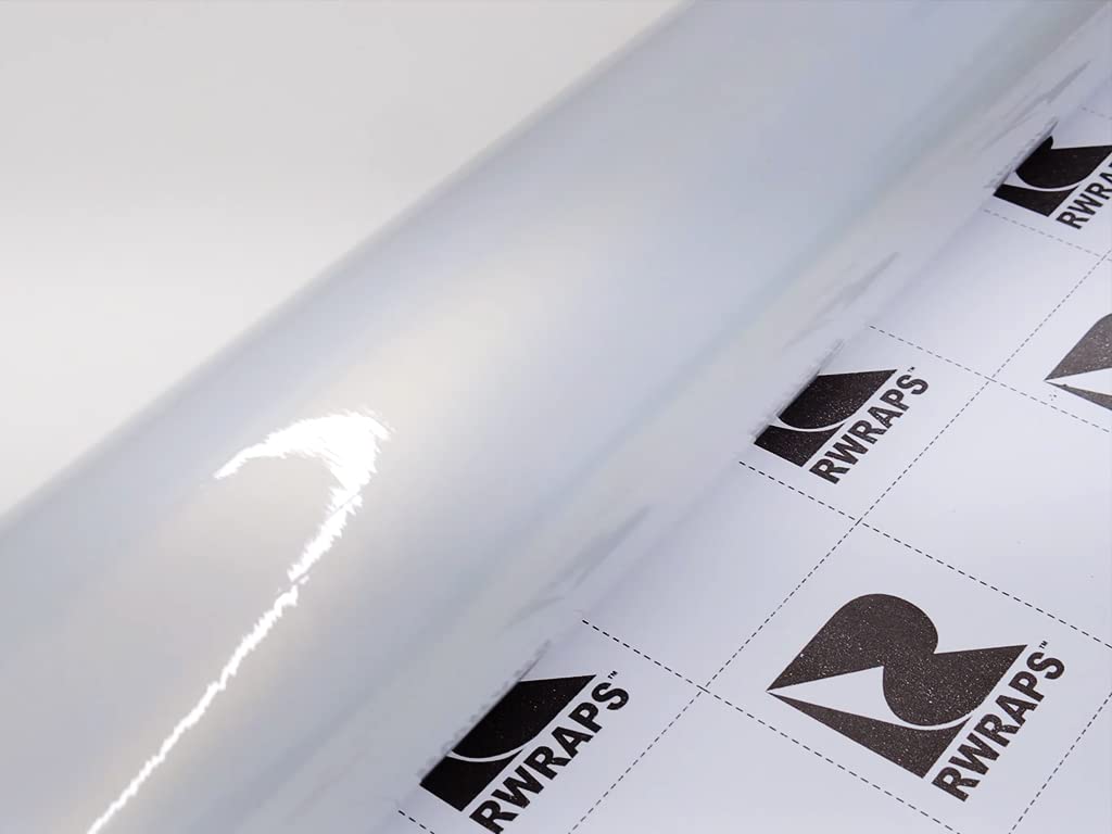 Rwraps Diamond Vinyl Car Wrap Film in White Chameleon - 5ft x 2ft - Vehicle Sheet Roll with Adhesive Back and Air Release Technology