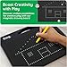 PicassoTiles Magnetic Drawing Board 748 Beads Pad Large 12x10 Inch STEM Writing Toy Reusable Erasable Educational Tablet for Toddlers Kids Age 3 Plus Magnet Learning Tool Brain Development PTB01BLK