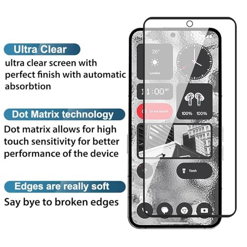 Image of OpenTech Military-Grade Tempered Glass for Nothing CMF Phone 2 Pro /Nothing Phone 3A Lite (6.77 Inch) with Edge to Edge Coverage - Case Friendly, Anti-scratch and Bubble free installation kit