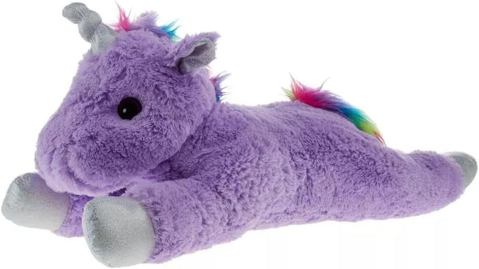 Jumbo Unicorn Dog Toy 24" Extra Large Plush Squeaker Toy for All Pups Choose Color or Set of All 3 (White)