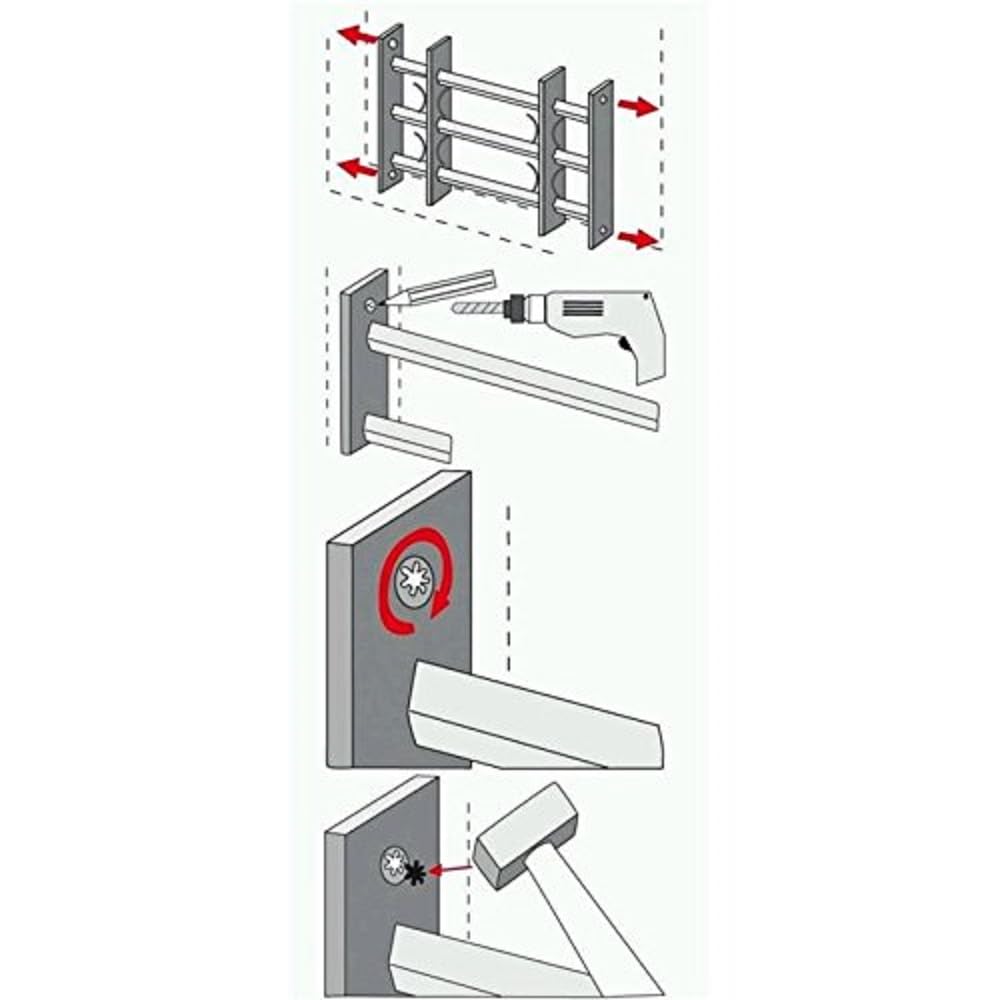 Alberts 553586 Fenstergitter Amsterdam | ausziehbar | galvanisch blau verzinkt | 300 x 500-650 mm