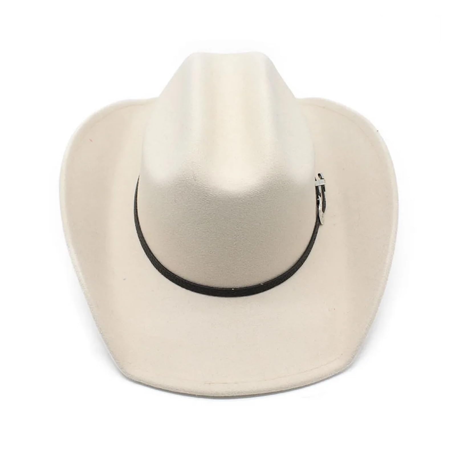 Sombreros de vaquero, gorras jazz for mujeres y hombres, lana con ala curva, accesorios for vaqueras Para Halloween y Festivales