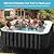 Glonerle 4-6 Person Inflatable Hot Tub, Large Square Portable Blow up Hot Tub, Leak-Proof PVC Outdoor Spa with 130 Air Jets, Insulated Cover and Heater Pump, 73” X 73”X 25”
