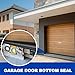 DGSL Garage Door Seals Bottom Rubber Weather Stripping Kit Seal Strip Replacement,Universal Weatherproof Threshold Buffering Sealing Rubber 5/16 Inch T Ends, 3 3/4 Inch Width (16 Ft, Black)