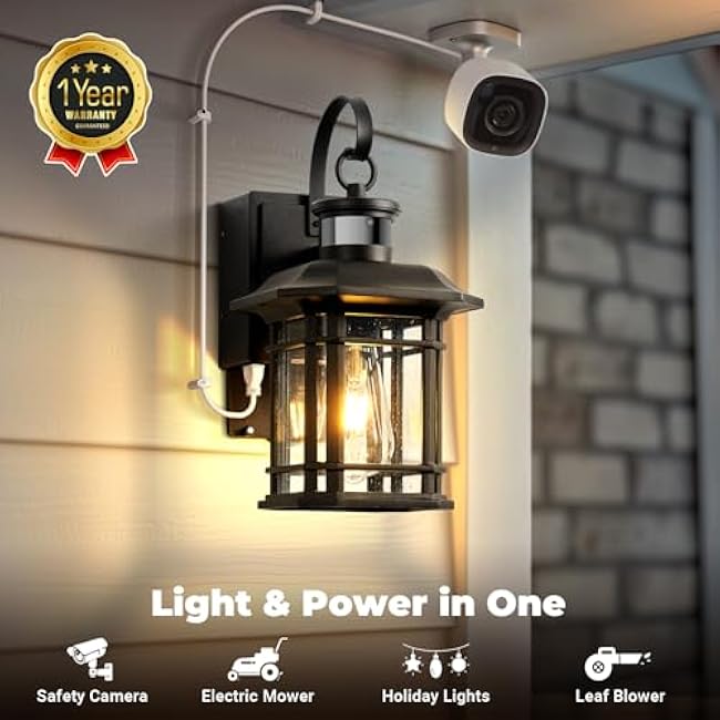 Porch Light Outdoor Lights Black 100% Aluminum