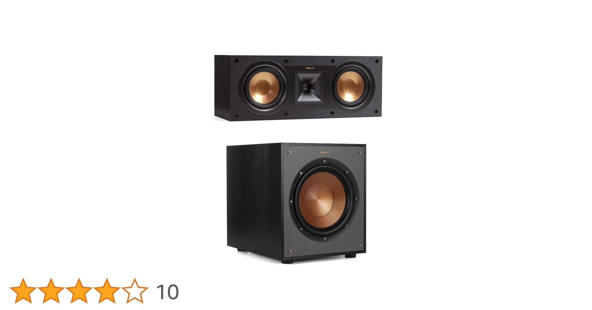 スピーカー・ウーファー Klipsch R-100SW BLACK Amazon.com: Klipsch R-100SW 300W Subwoofer with R-52C Center