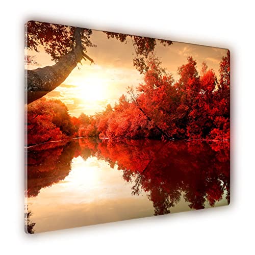 UrboArt Planche à découper en verre - 40 cm x 30 cm - Motif : naturel Cover