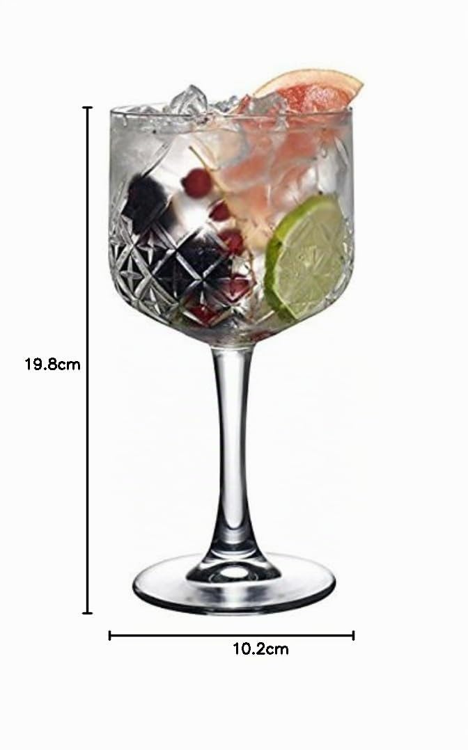 Pasabahce, 440237, bicchieri da cocktail "Timeless", design in cristallo, altezza ca. 20 cm, set da 6