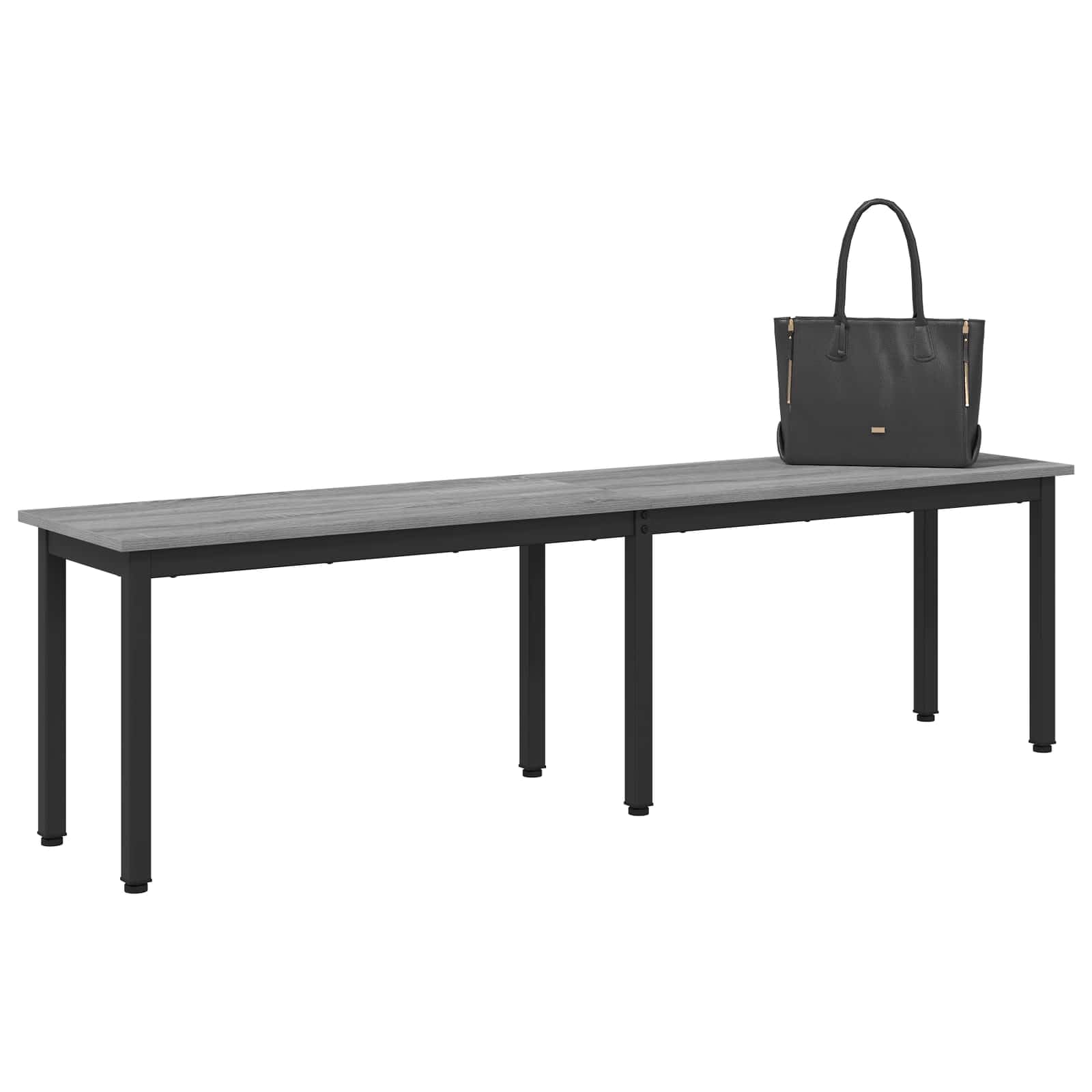 vidaXL Banc Gris Sonoma 160 x 35 x 45 cm Bois d'ingénierie, Banc Rectangulaire Modèle Moderne, Meuble Robuste pour Salle à Manger, Assise Élégante en Bois Ingénierie