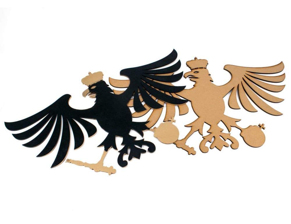 Schützenvogel Fritz aus Holz, Schützenadler für Vogelschiessen mit Luftgewehr, Schützenfest Natur