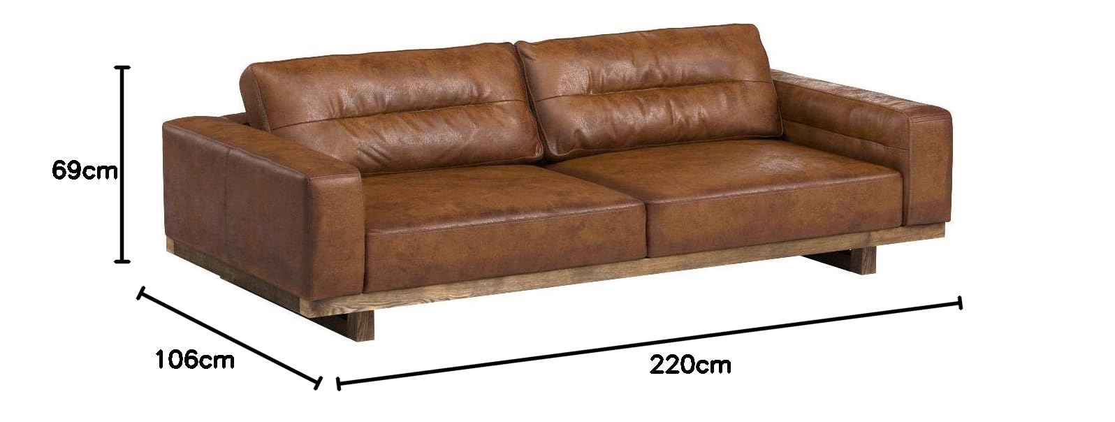 HALO ハロー フロスター 2.5P ソファ ブラウンレザー ソファ HALO (ハロー) FROSTER（フロスター）2.5人掛け 2.5P 幅220