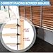 Louvers for Pergola Deck Sunblind System, Adjustable Louver Bracket Kit with 304 Stainless Steel Hardware for Bahama Shutters, Privacy Fence, DIY Wood Slat Shade Roof
