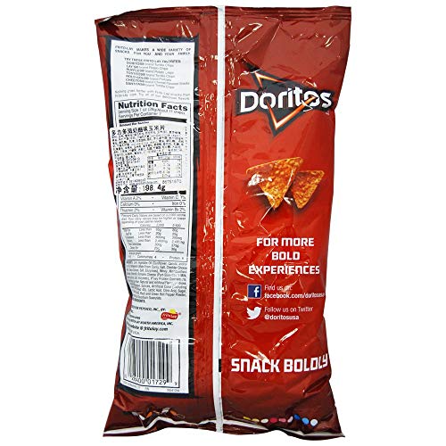 Image of Doritos Fritolay Doritos Nacho Cheese Flavour, 198.4 g