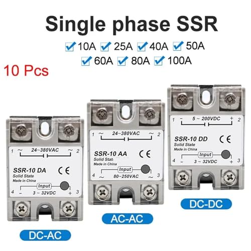 Relais statique SSR 40A 60A 80A 100A pour automatisme industriel