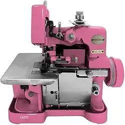 Máquina De Costura Semi Industrial Overlock Westpress Gn1-6d Portátil Rosa (110)