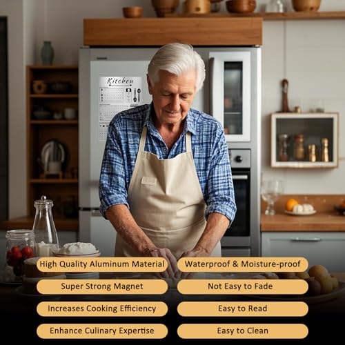 Tabla de conversión magnética para cocina 8x12 in miniatura 7