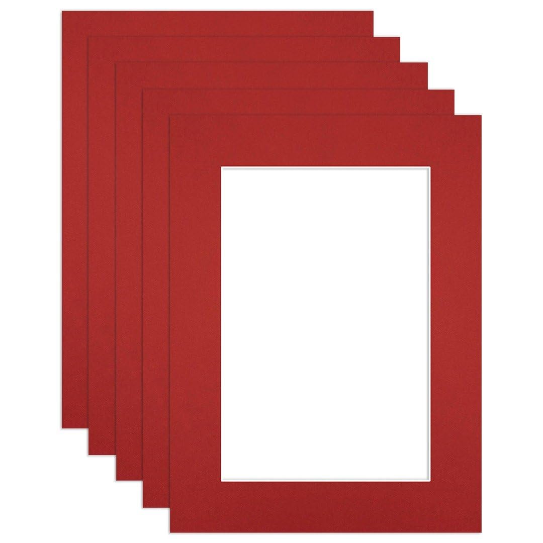 Procut Global 8x6" Crimson Picture Mounts - Fits 6x4" Photo Size โ image 1