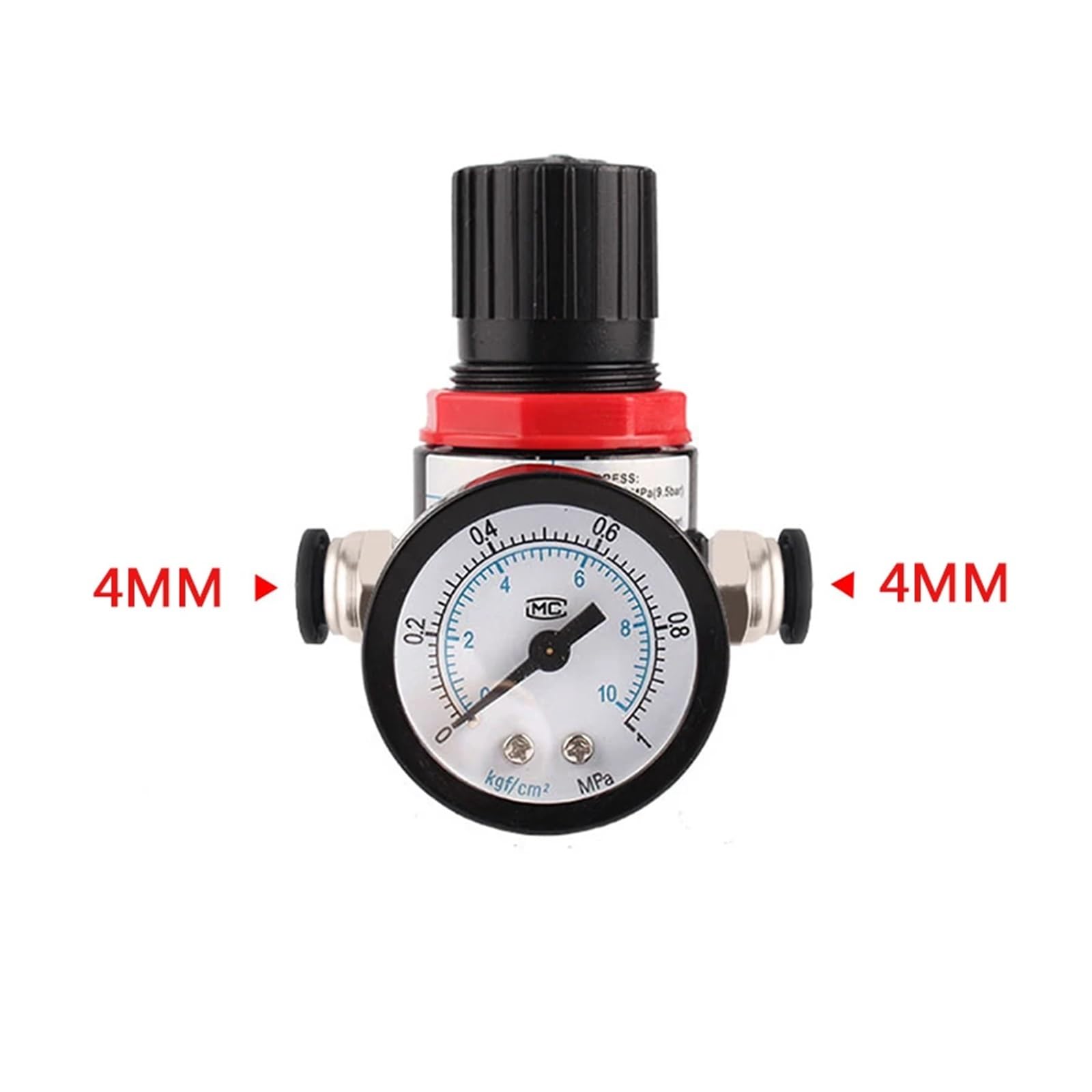 3 Pezzi AFR-2000 1/4 Regolatore Filtro Pneumatico unità di Trattamento Aria Pressostati Manometro AFR2000(AR2000 4mm Fitting)