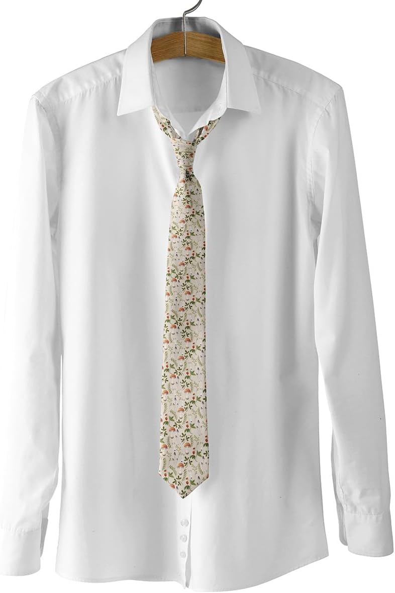 マッシュルーム デコ メンズ ネクタイ ファッション 面白い ノベルティ ネクタイ パーティー 結婚式 休日