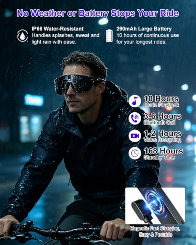 BOSUDA 4K Camera Glasses,AI Smart Video Recording Sunglasses for Men Women - image 4