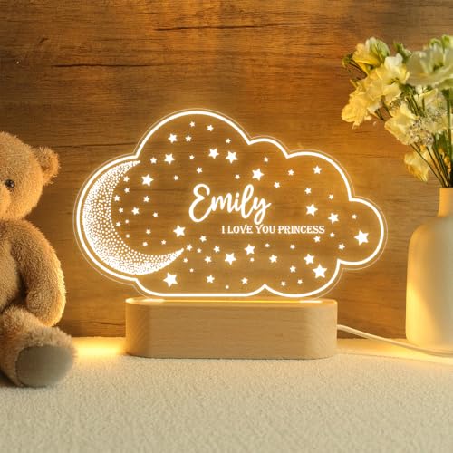 Lámpara nocturna personalizada para bebé con diseño de mariposa miniatura 4