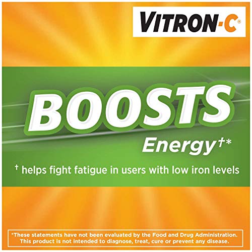 Vitron-C - Iron Supplement - 125 Mg / 65 Mg Strength - Coated Tablet - 60 Per Bottle-Mck #TOP1