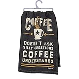 Primitives by Kathy Silly Questions Dish Towel