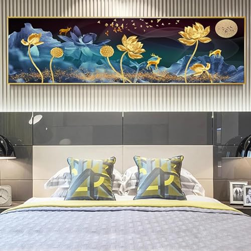 Images d'art mural 50x150 cm paysage de cerf moderne