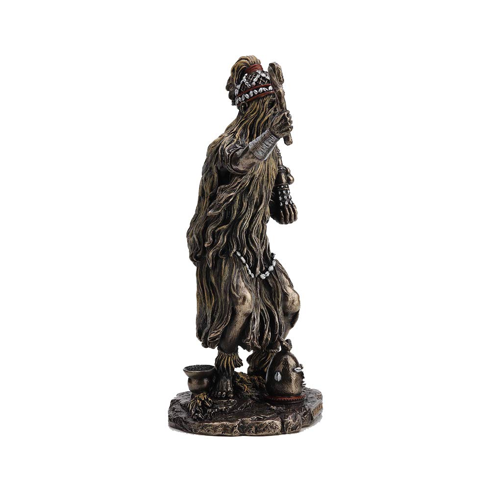 Veronese Design 9 1/4" Babalu Aye Orisha of Healing Resin Statue Bronze Finish