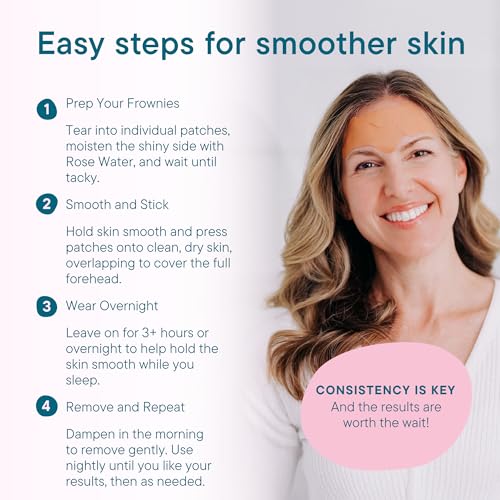Image of Frownies Forehead & Between the Eyes Wrinkle Patches (144) - Non-Comedogenic Forehead Wrinkle Patches to Smooth & Soften the Look of Fine Lines & Eleven Lines - For Overnight Use, 3 Pack