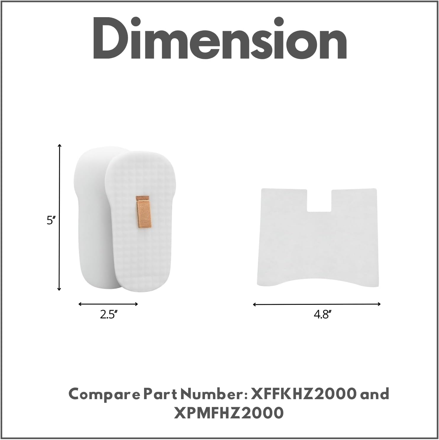 Nispira HZ602 Foam Vacuum Foam Filter Set Shark HZ2000, HZ2002 HZ702, HS152AMZ, HZ602, HZ251, HH202, HH205, HZ2003C, UV580, QS2000QBK, QS2000QBL, QS2000QCP, QS2000QGN, QS2000QRD, XFFKHZ2000 12 Pack