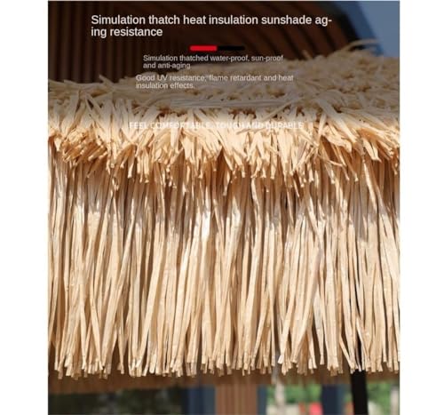 Parasol 8,8 pieds avec base marbre double ventilation paille