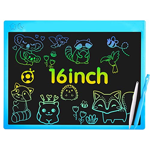 proffisy Colourful Screen LCD Writing Tablet 16 Inch USB Rechargeable Electronic E-Note Scribble Board for Kids and Adults at Home (Blue) proffisy Colourful Screen LCD Writing Tablet 16 Inch USB Rechargeable Electronic E-Note Scribble Board for Kids and Adults at Home (Blue)