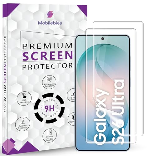 Image of 2 Pack Unbreakable Membrane Screen Protector Guard Compatible For Samsung Galaxy S26 Ultra, 6.9 Inch | Hydrogel Membrane Ultra Smooth Touch, fingerprint working with installation kit