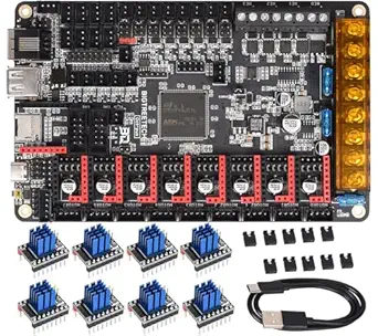 BIGTREETECH Octopus V1.1 Control Board 32bit Compatible TFT Series Screen, Support DIY Klipper Firmware and Raspberry-Pi Online Printing for Voron V2.4 Upgrade 3D Printer (with 8Pcs TMC2209)