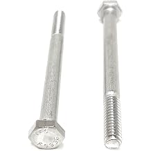 1/4-20x3 Stainless Steel Hex Cap Screws Hex Bolts 316 Marine Grade Stainless Steel Partial Thread - 10 pcs