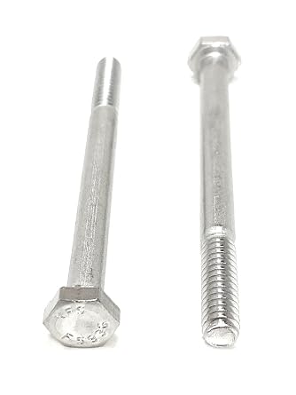 1/4-20x3 Stainless Steel Hex Cap Screws Hex Bolts 316 Marine Grade Stainless Steel Partial Thread - 10 pcs
