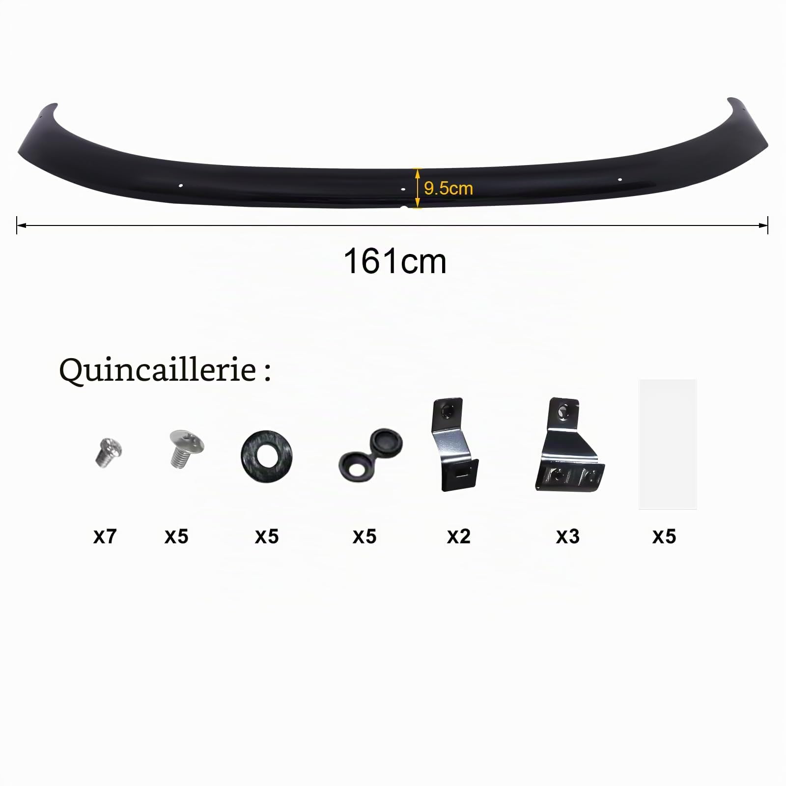 Déflecteur contre les insectes et les projections de pierres pour capot pour Ford Ranger T6 2012–2016 Wildtrak Raptor XL XLT Limited Stormtrak Wolftrak Thunder, PMMA acrylique, résistant aux UV
