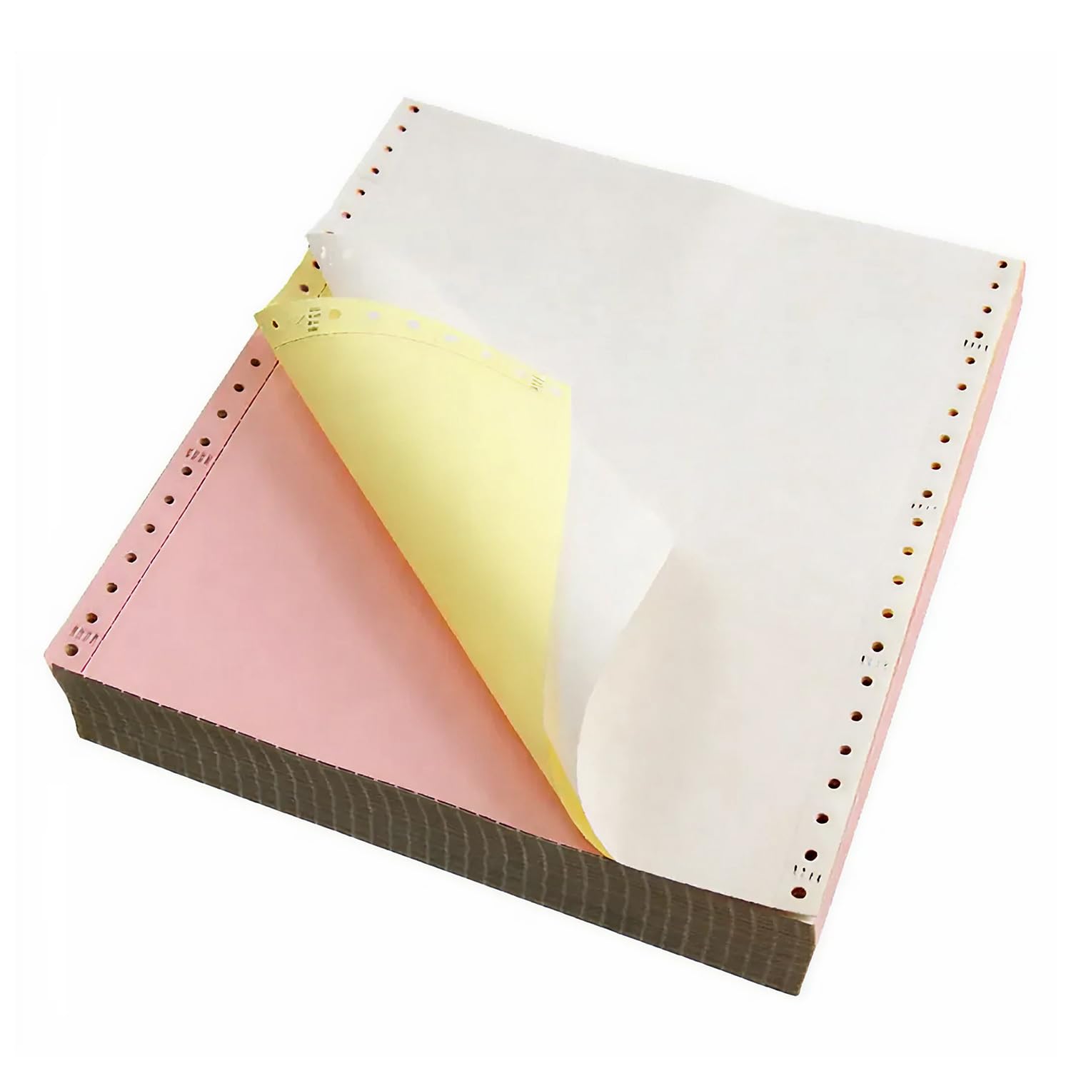 Staples Multi-Part Colored Computer Paper, 9 1/2" x 11", 3-Part, Carbonless, 1100 Sheets
