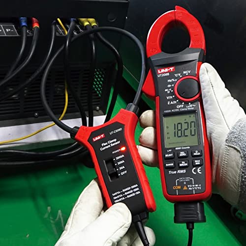 Image of UNI-T Flexible Current Probe UT-CS09D, 18 inch Flex Clamp, 0.1A Resolution, 3000A Current Paired with UT208B / UT206B Digital Clamp Meter, 500Hz Frequency Response, 1-Meter Drop Durability