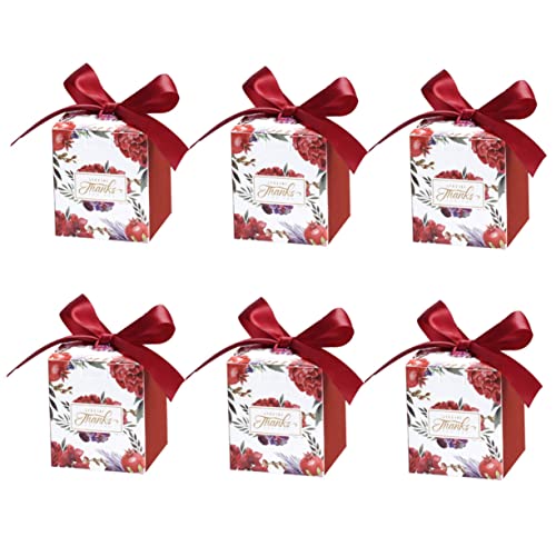 Nusitou Donut Container Cna Gifts Wrapping Paper Container Vintage Flower Treat Bag Easter Day Goodie Box Bow Bridal Shower Candy Box Gift Box Paper Candy Box Gift Container 7C 20Pcs Boxes #TOP21