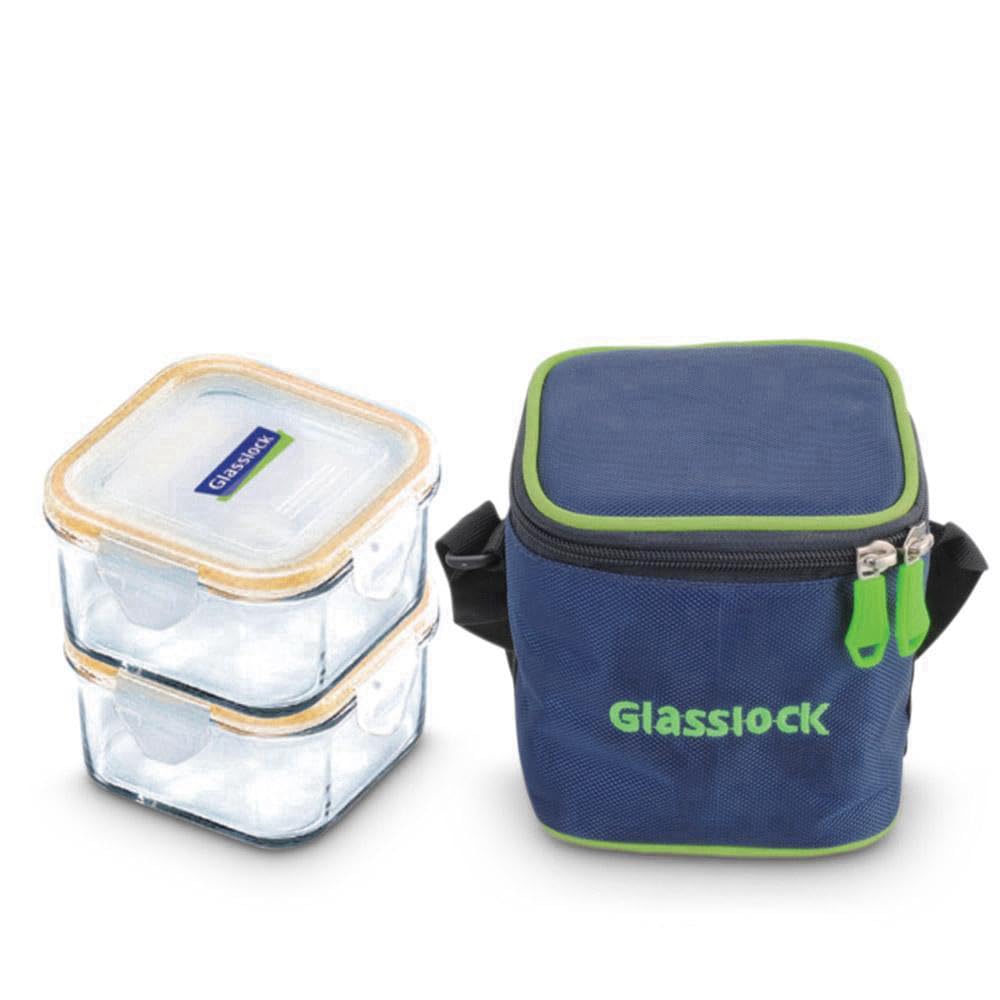 GLASSLOCK Korea Tempered Glass Container Lunch box, 490 ml, Set of 2 - Office Lunchbox Tiffin - Classic Microwave Safe Food Storage with Lid, Airtight (B07WGD6NZK) Amazon Price History, Amazon Price Tracker