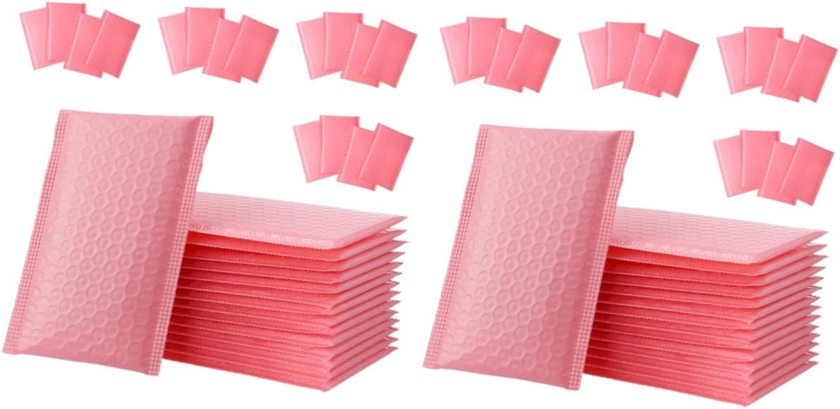 MAGICLULU 120 pcs small bubbles Co-extruded film shipping container mailers packaging envelopes Adhesive Shipping Supplies Foam Bag