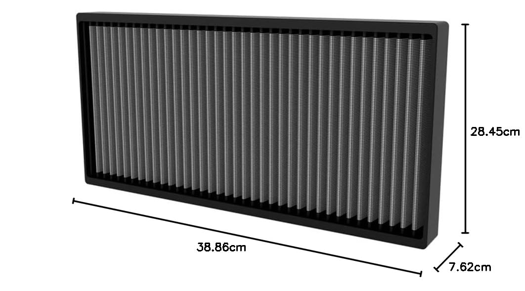 K&N LIFETIME Cabin Air Filter: Riutilizzabile e lavabile per un uso a lungo termine; compatibile con modelli Hyundai, anni 2019–2025 (vedere descrizione del prodotto) – Filtro VF4003.