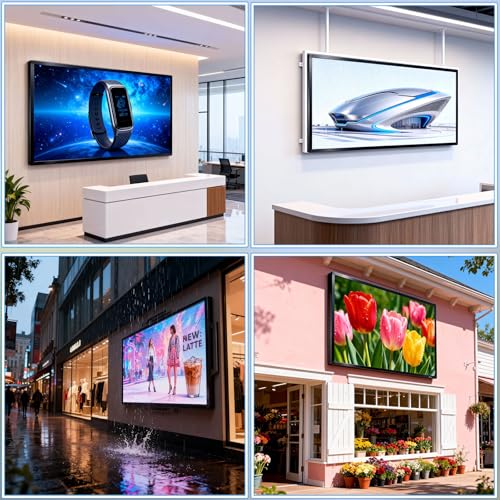 Image of P3 Programmable LED Sign,Scrolling Full Color Display,40 inchx25 inch | WiFi APP Control | IP65 Waterproof | Scrolling Text Display | Adjustable Brightness | Store Sign