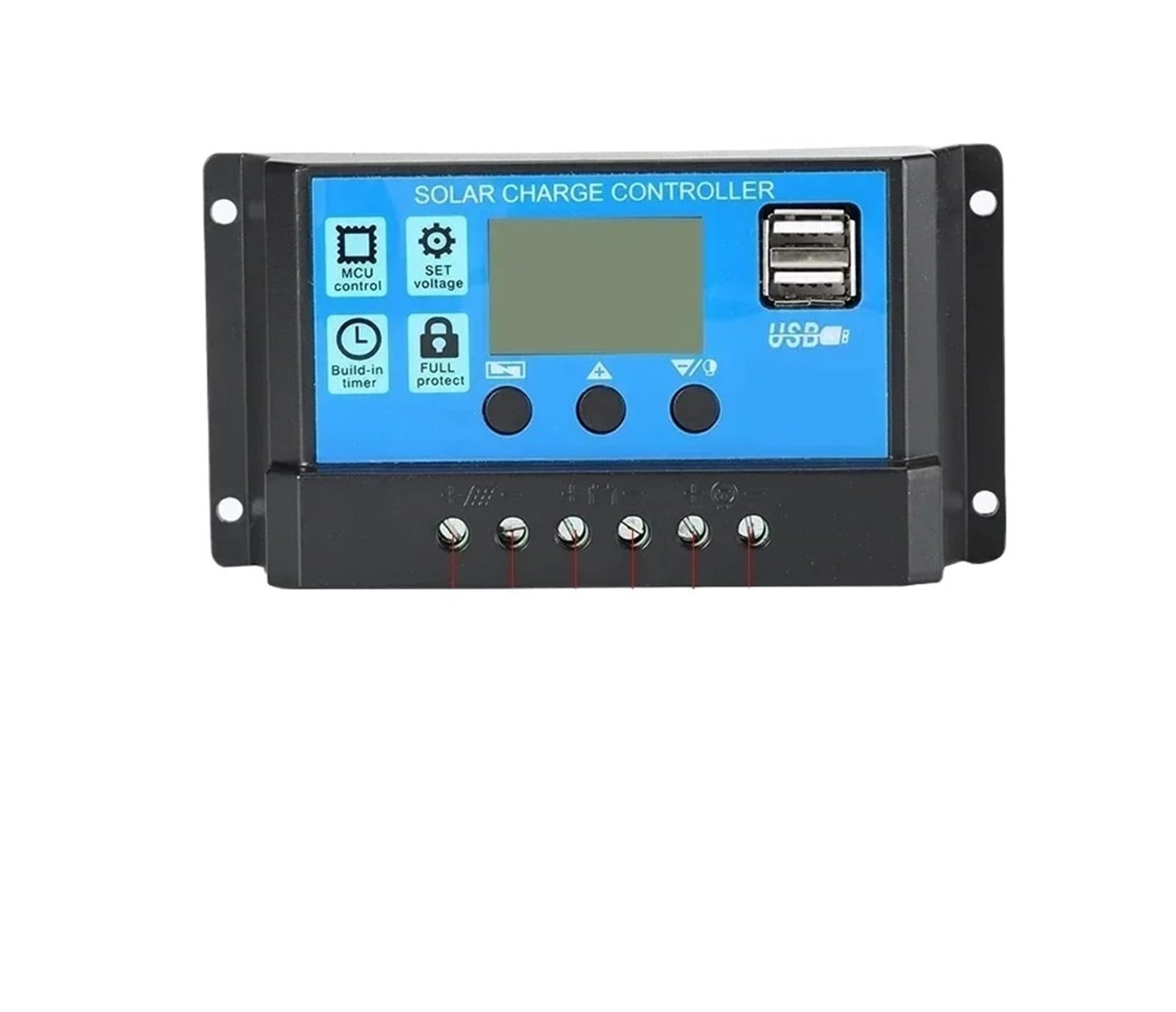 1 sztuka 12 V/24 V PWM 10A- 100A solarny regulator ładowania z regulowanym timerem wyświetlacza (100A)